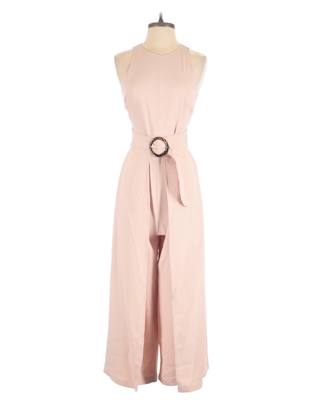Joie Blush Pink Midi Jumpsuit with Ring Belt